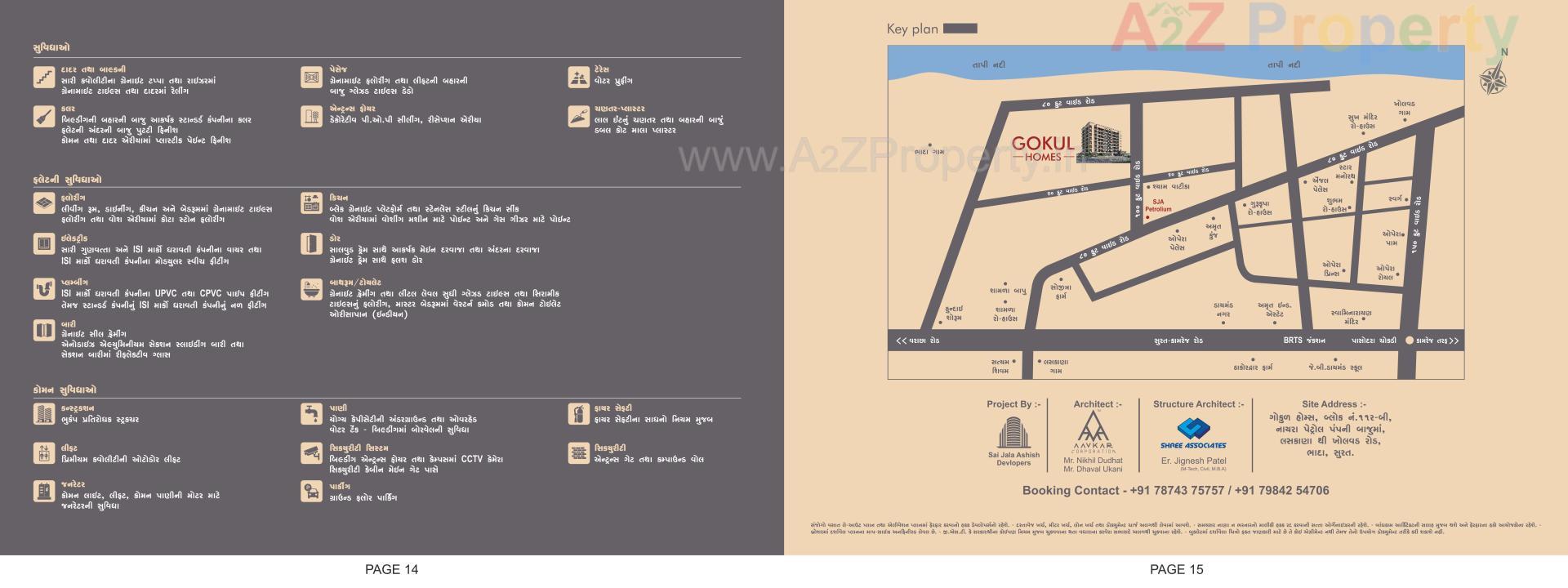  of real estate project Gokul Homes located at Bhada, Surat, Gujarat