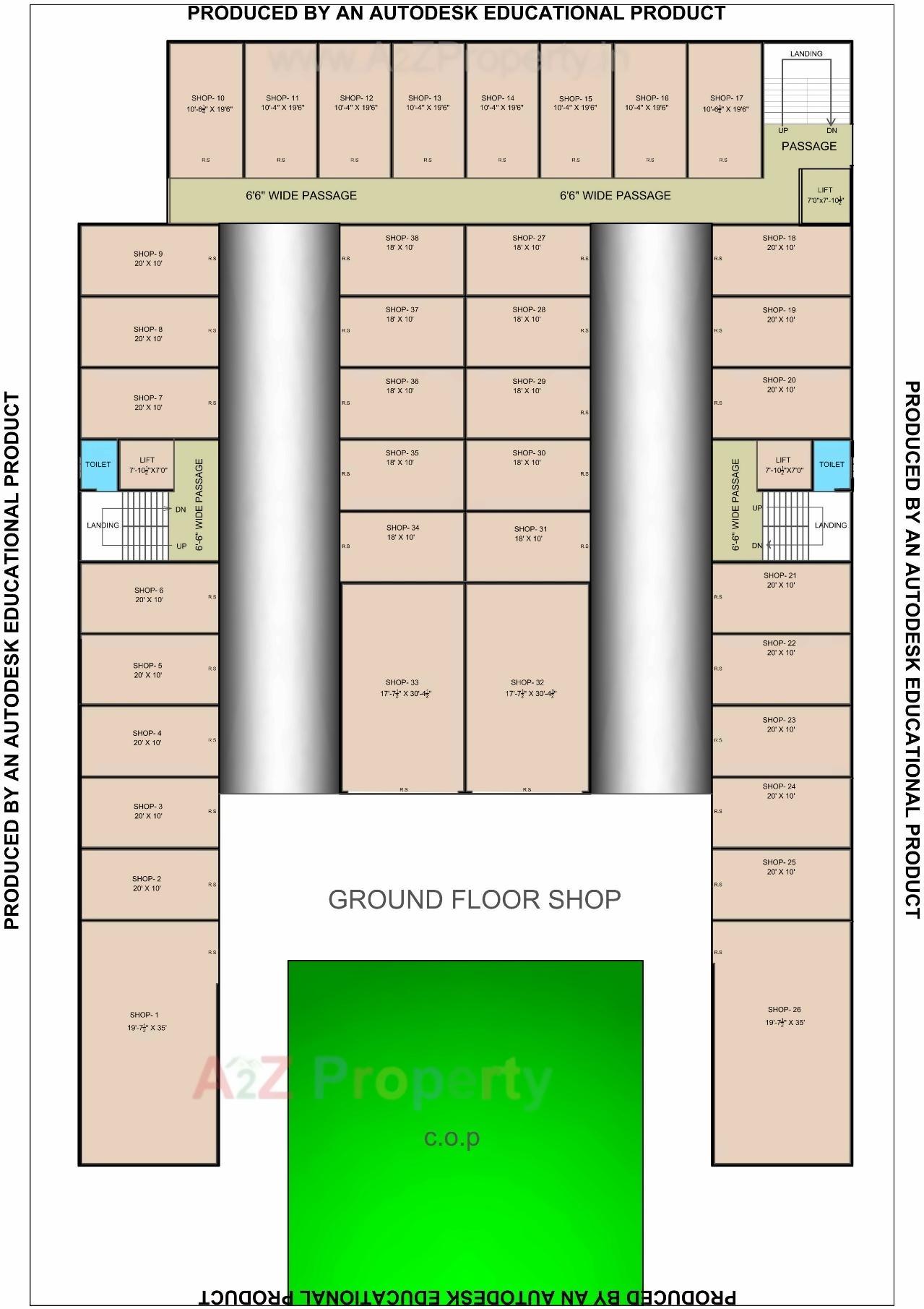 Layout of real estate project Gokul Solitaire located at Vesu, Surat, Gujarat