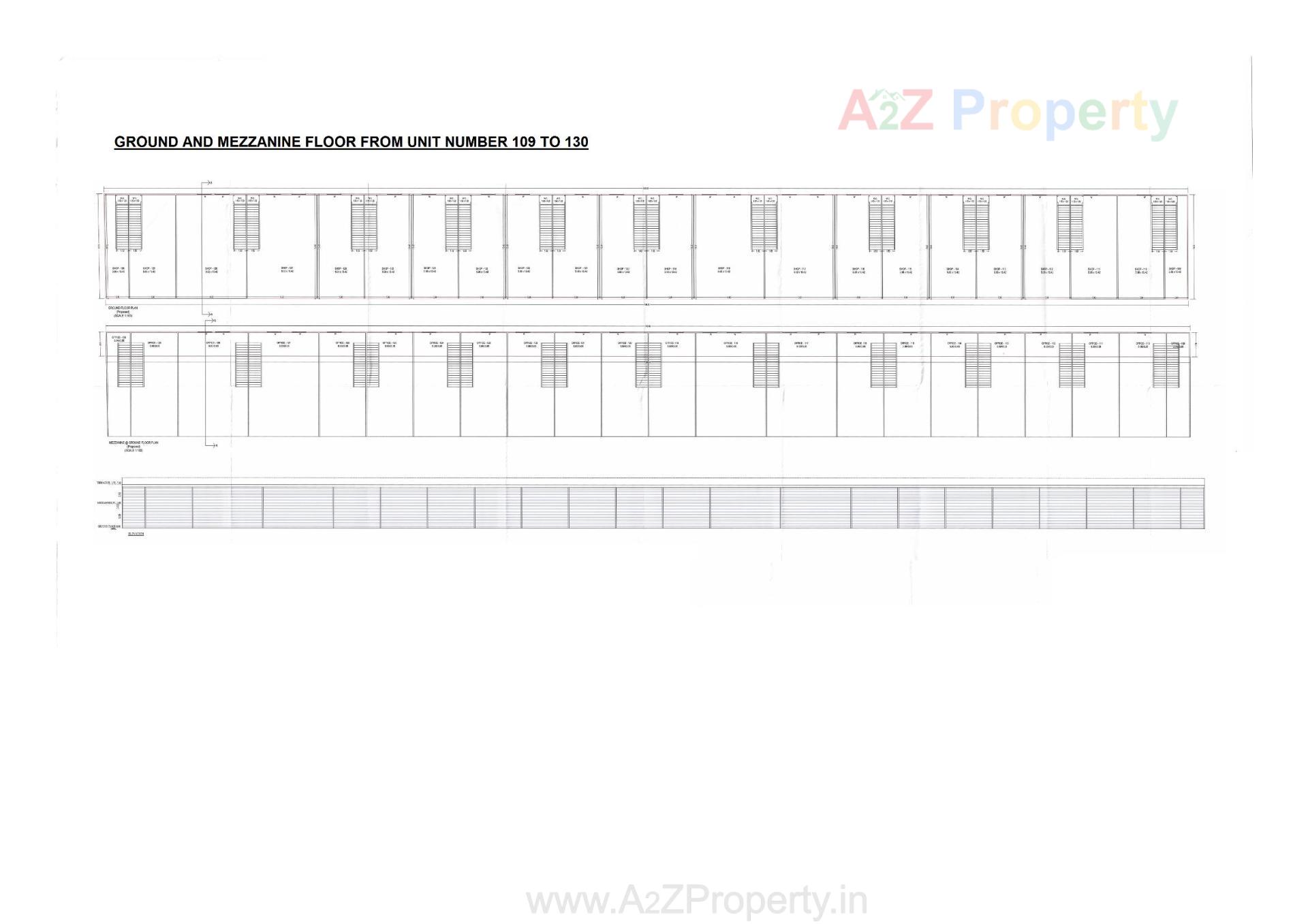 Layout of real estate project Gopin Fruit Market located at Surat, Surat, Gujarat