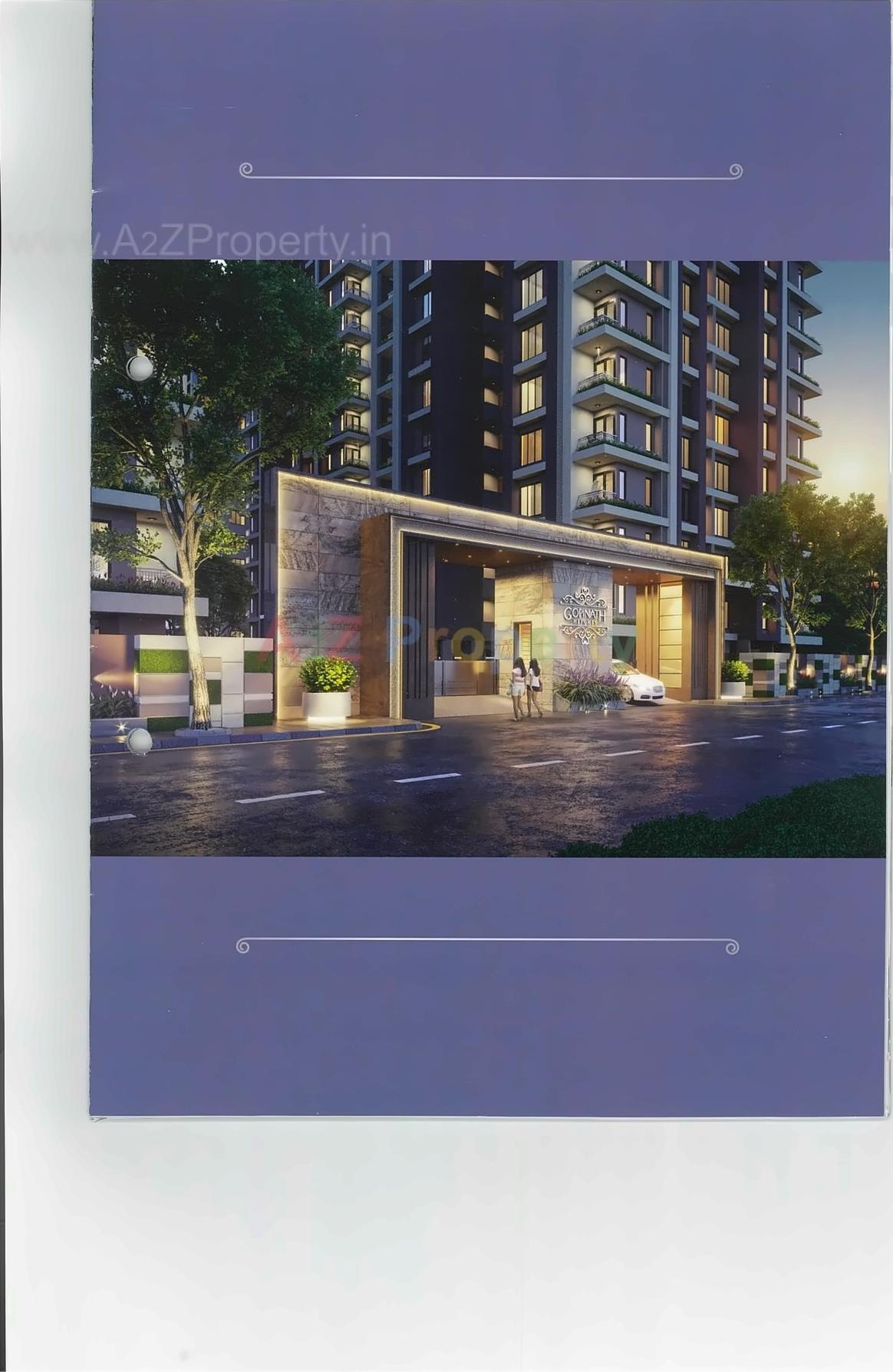 3D Elevation of real estate project Gopinath Heights located at Surat, Surat, Gujarat