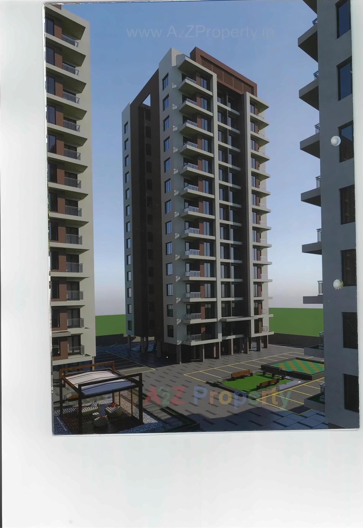3D Elevation of real estate project Gopinath Heights located at Surat, Surat, Gujarat