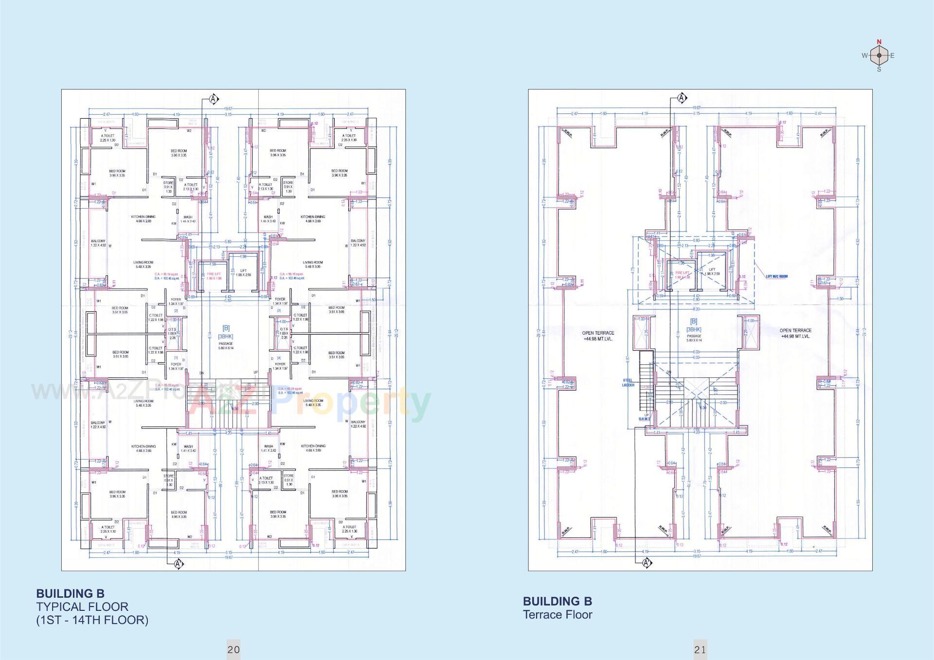 Layout of real estate project Gopinath Sky located at Katargam, Surat, Gujarat