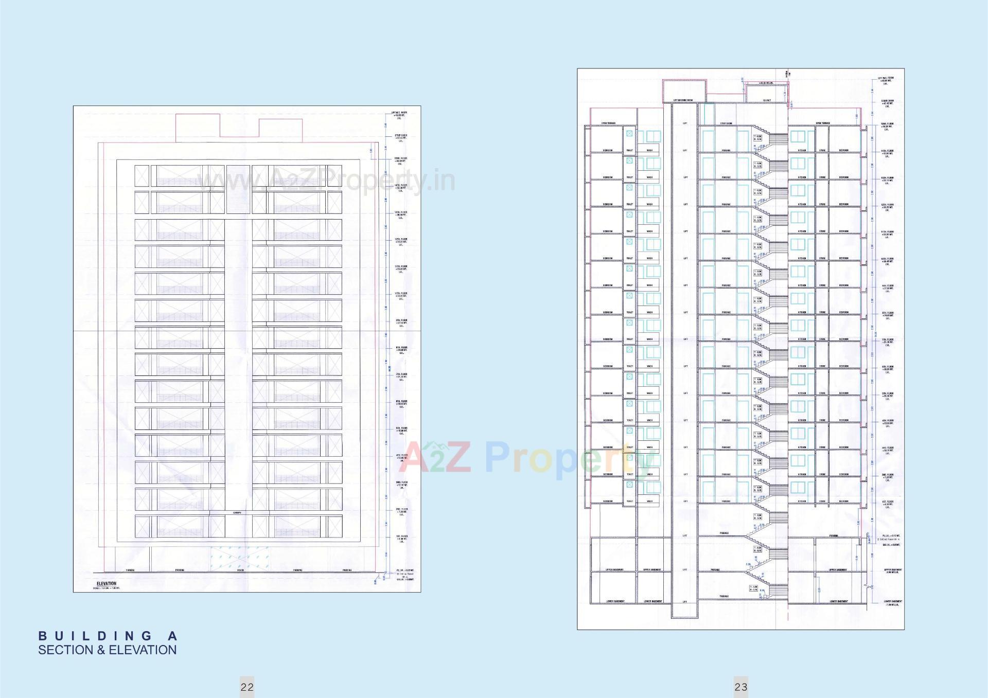 Layout of real estate project Gopinath Sky located at Katargam, Surat, Gujarat