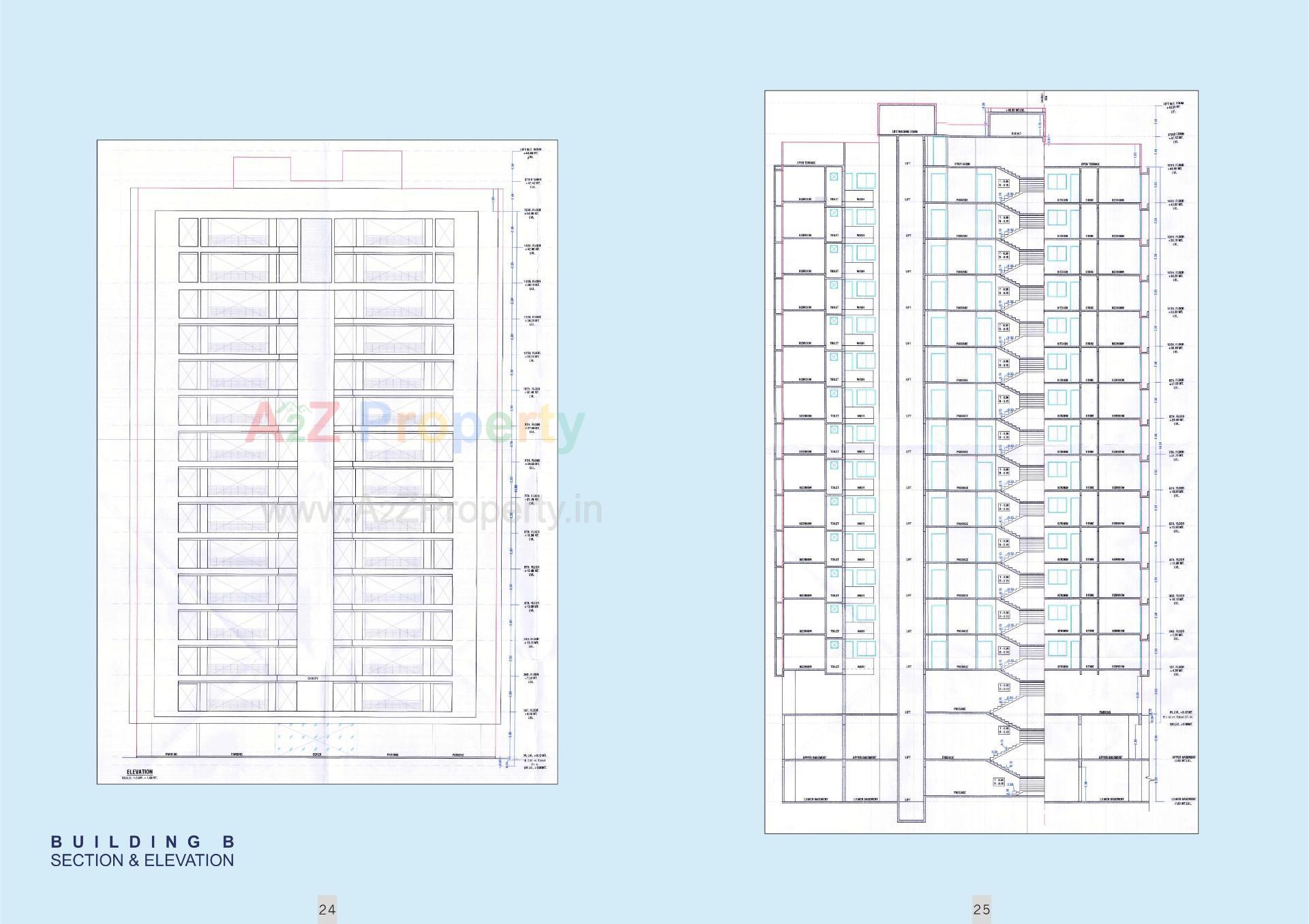 Layout of real estate project Gopinath Sky located at Katargam, Surat, Gujarat