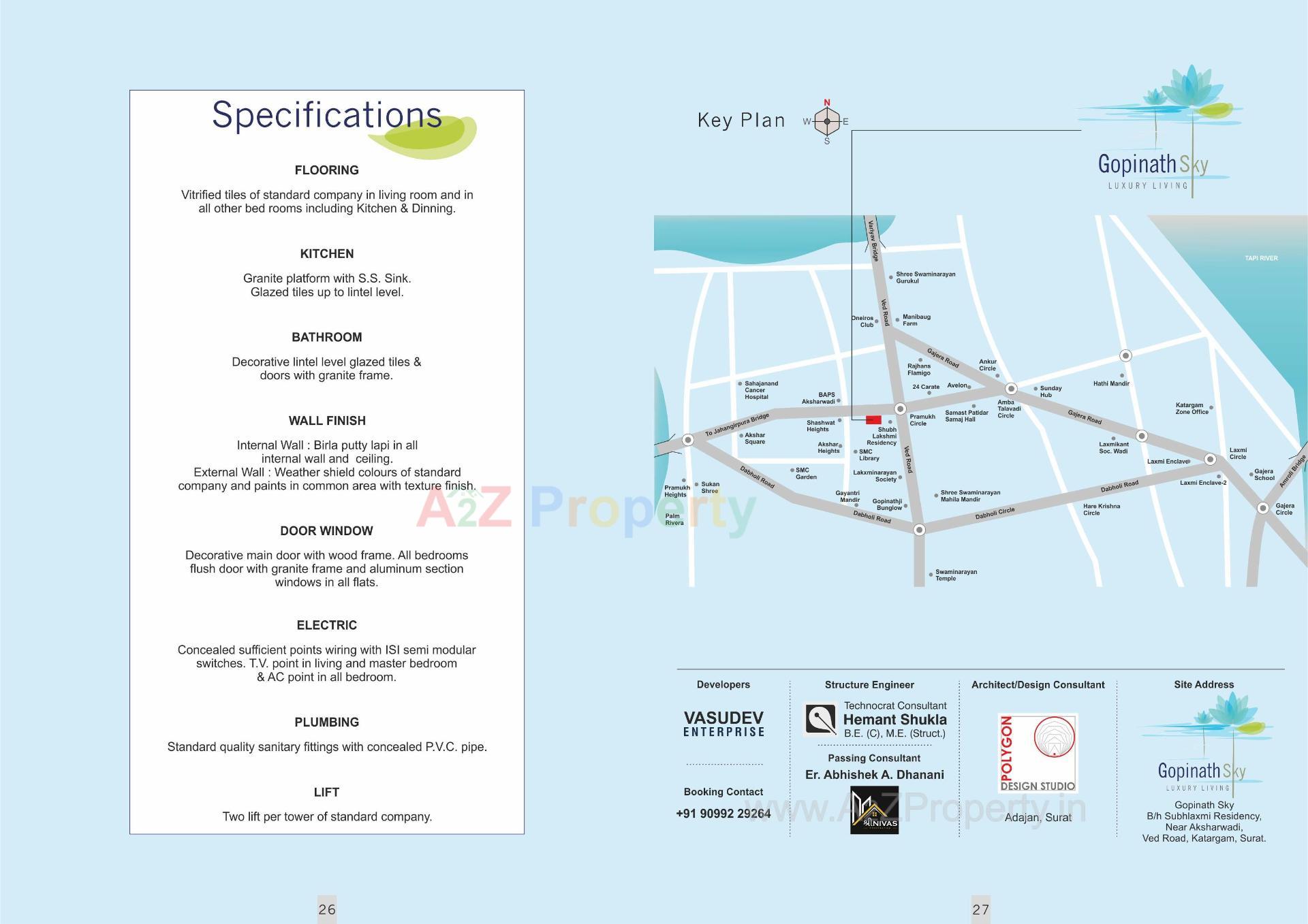  of real estate project Gopinath Sky located at Katargam, Surat, Gujarat