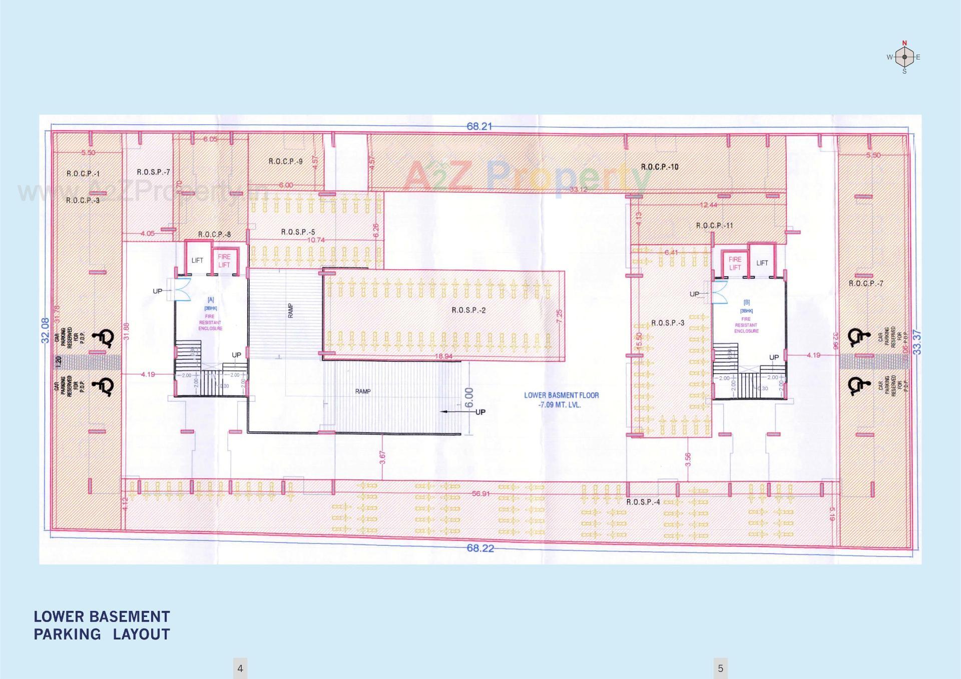 Layout of real estate project Gopinath Sky located at Katargam, Surat, Gujarat