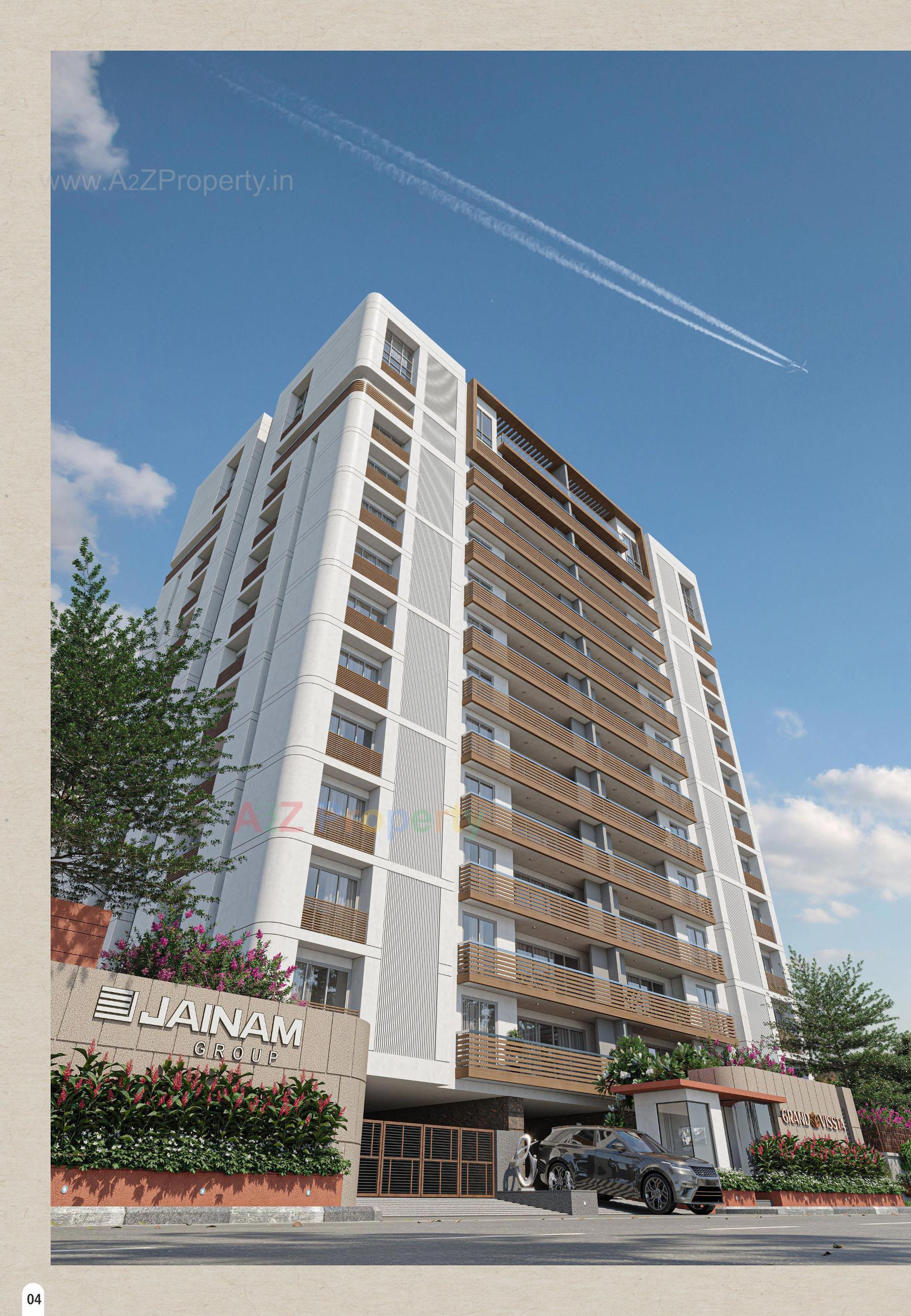 3D Elevation of real estate project Grand Vissta located at Abhva, Surat, Gujarat