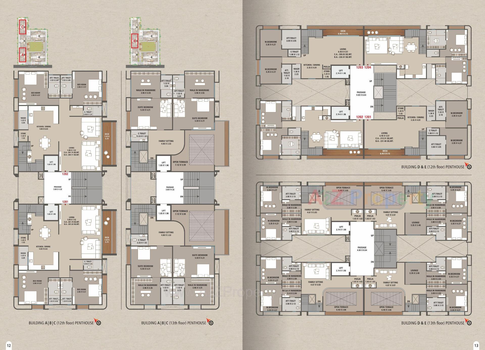Layout of real estate project Grand Vissta located at Abhva, Surat, Gujarat