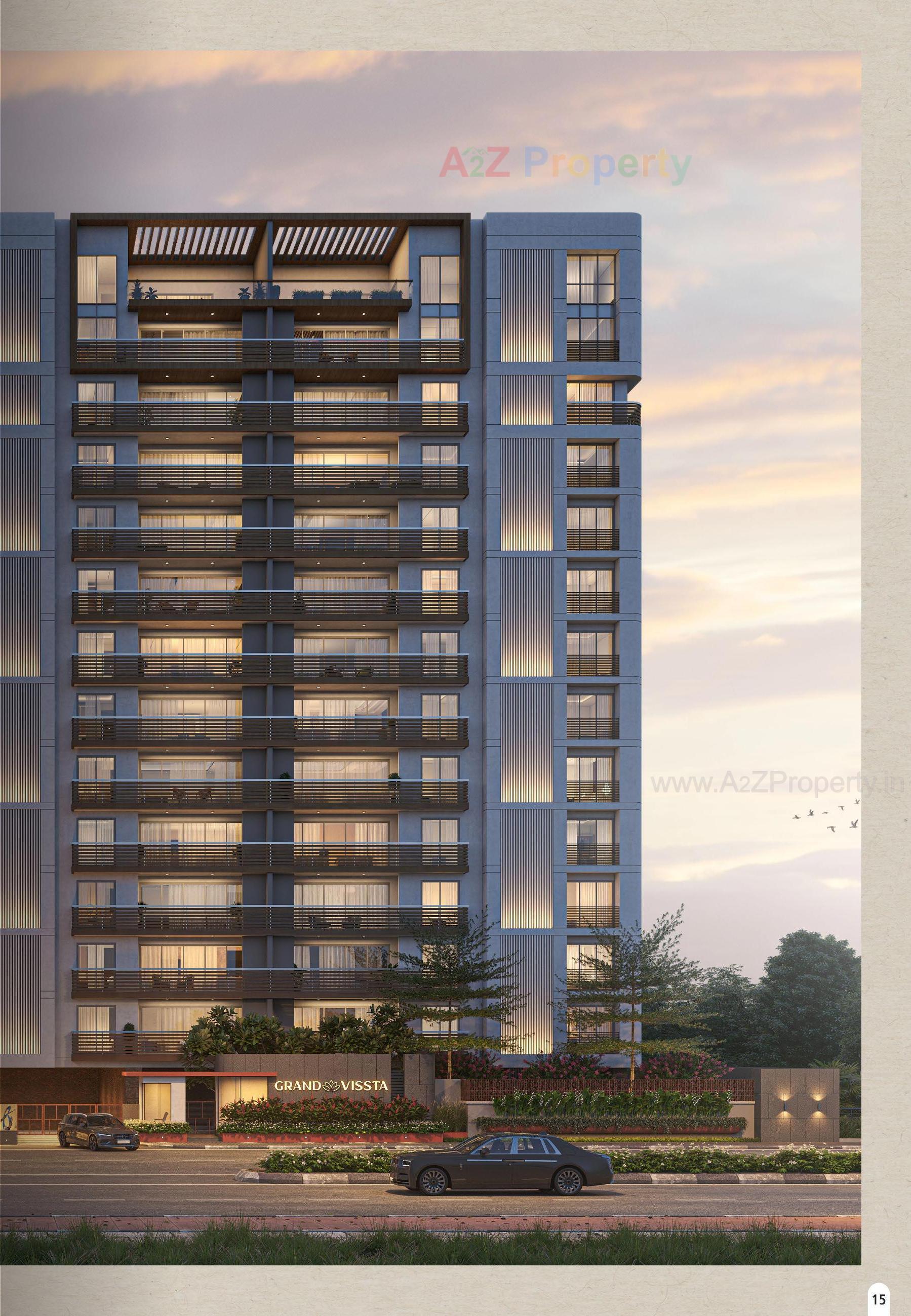 3D Elevation of real estate project Grand Vissta located at Abhva, Surat, Gujarat