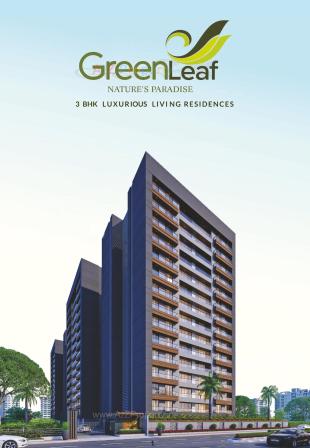 Elevation of real estate project Green Leaf located at Vesu, Surat, Gujarat