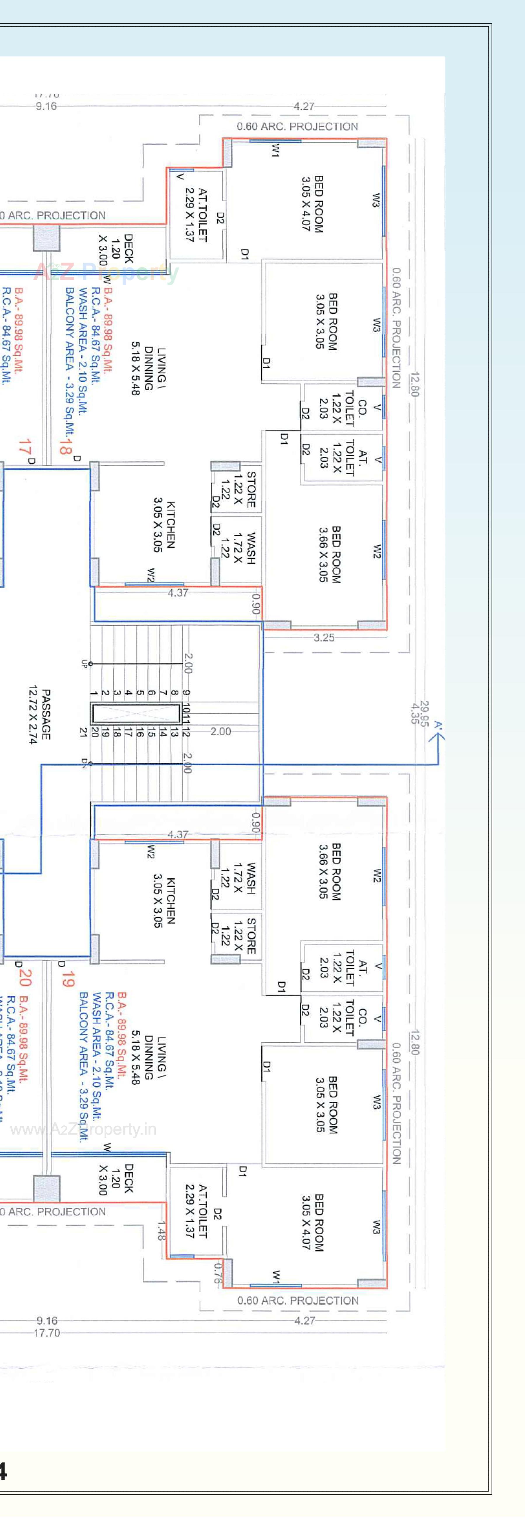 Layout of real estate project Green Leaf located at Vesu, Surat, Gujarat