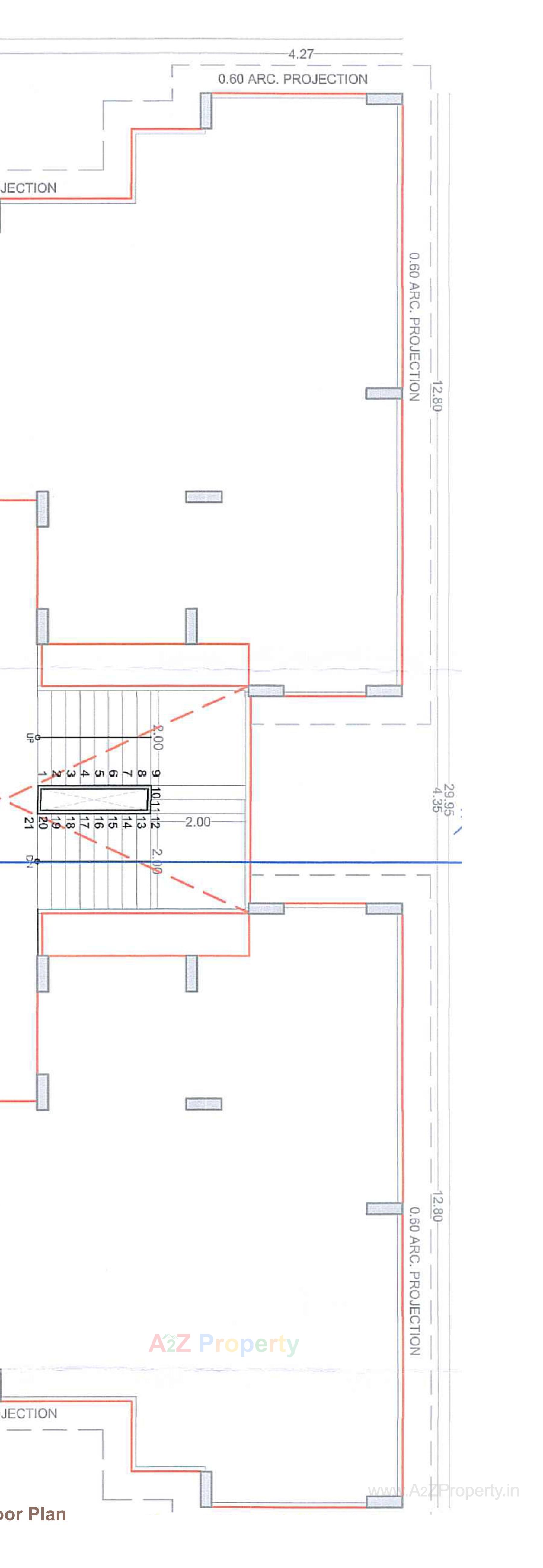 Layout of real estate project Green Leaf located at Vesu, Surat, Gujarat