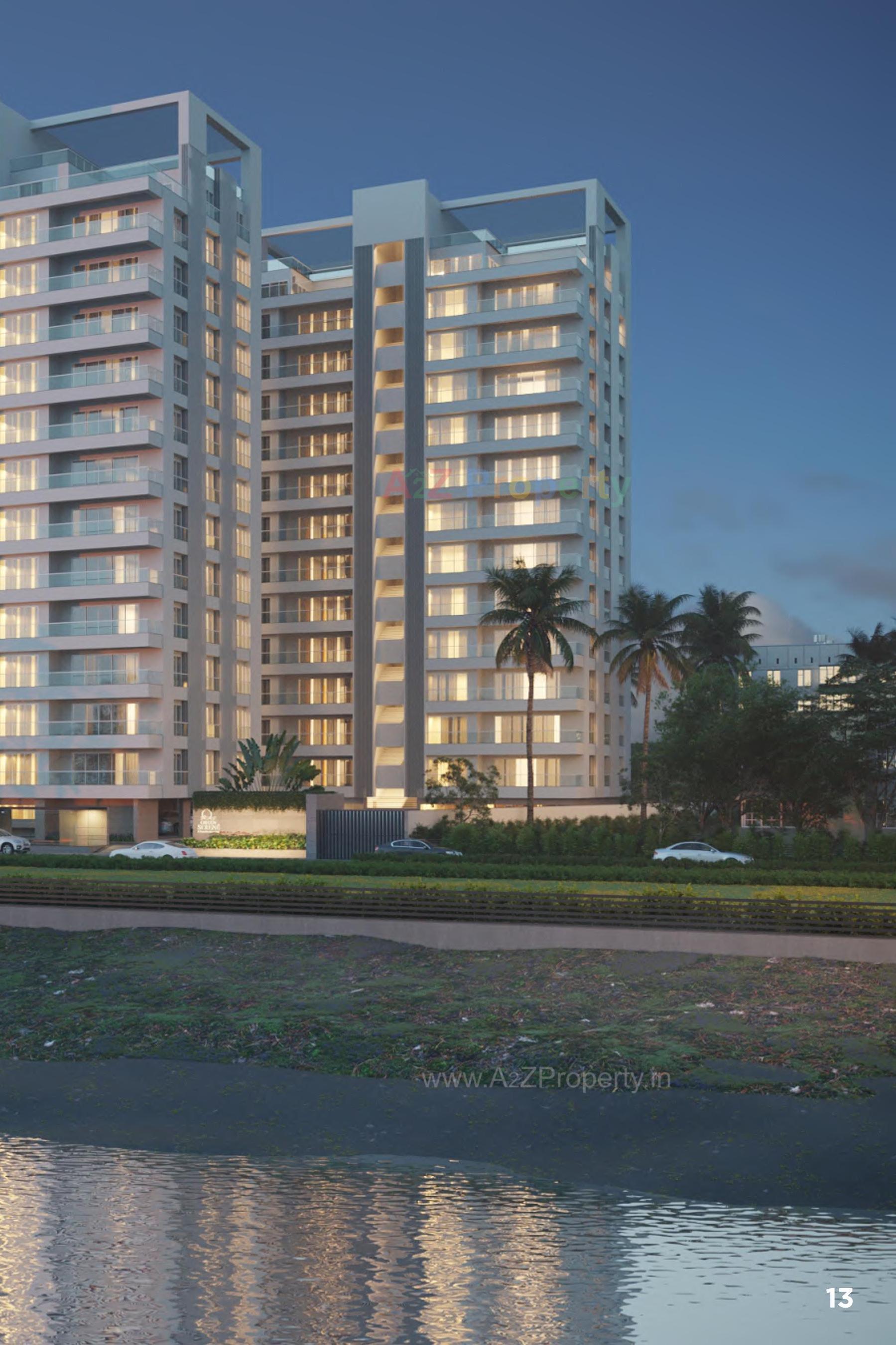 3D Elevation of real estate project Green Serene located at Surat, Surat, Gujarat