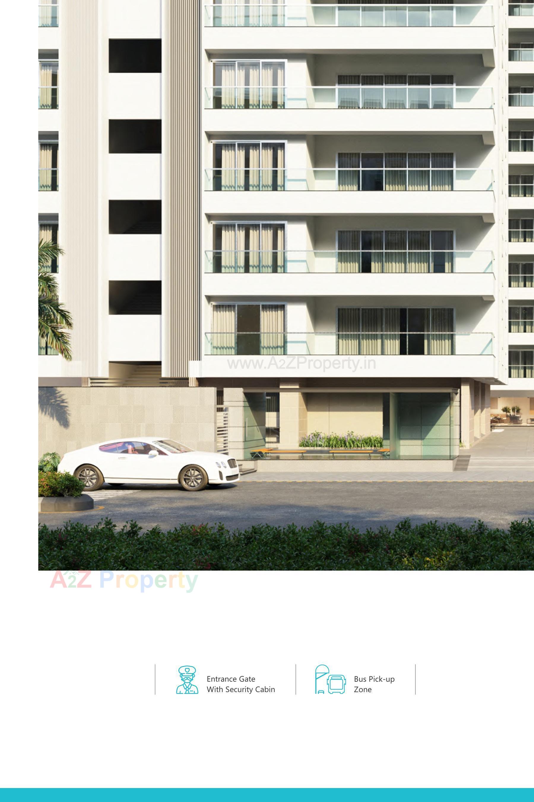 3D Elevation of real estate project Green Serene located at Surat, Surat, Gujarat