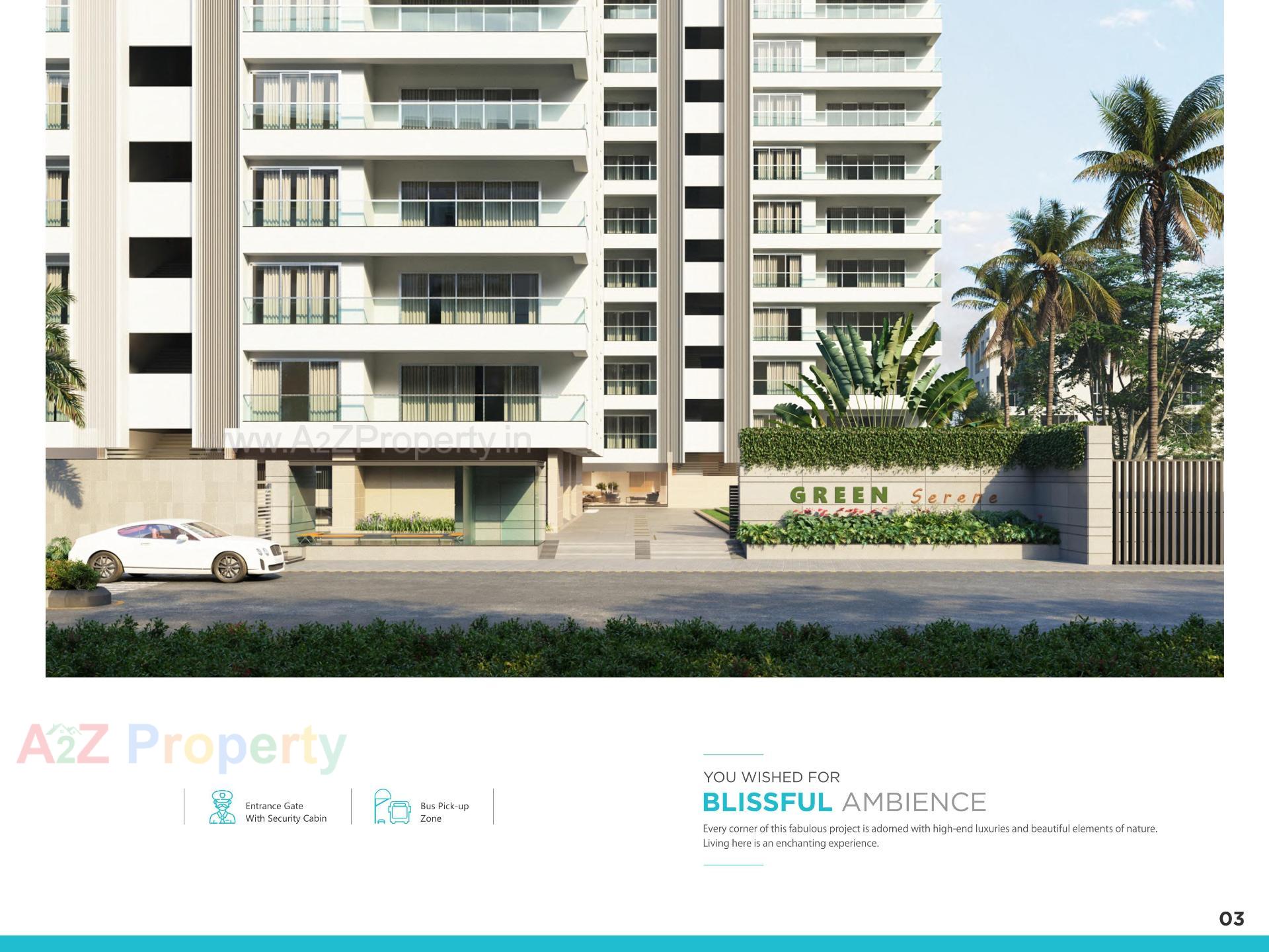 3D Elevation of real estate project Green Serene located at Surat, Surat, Gujarat