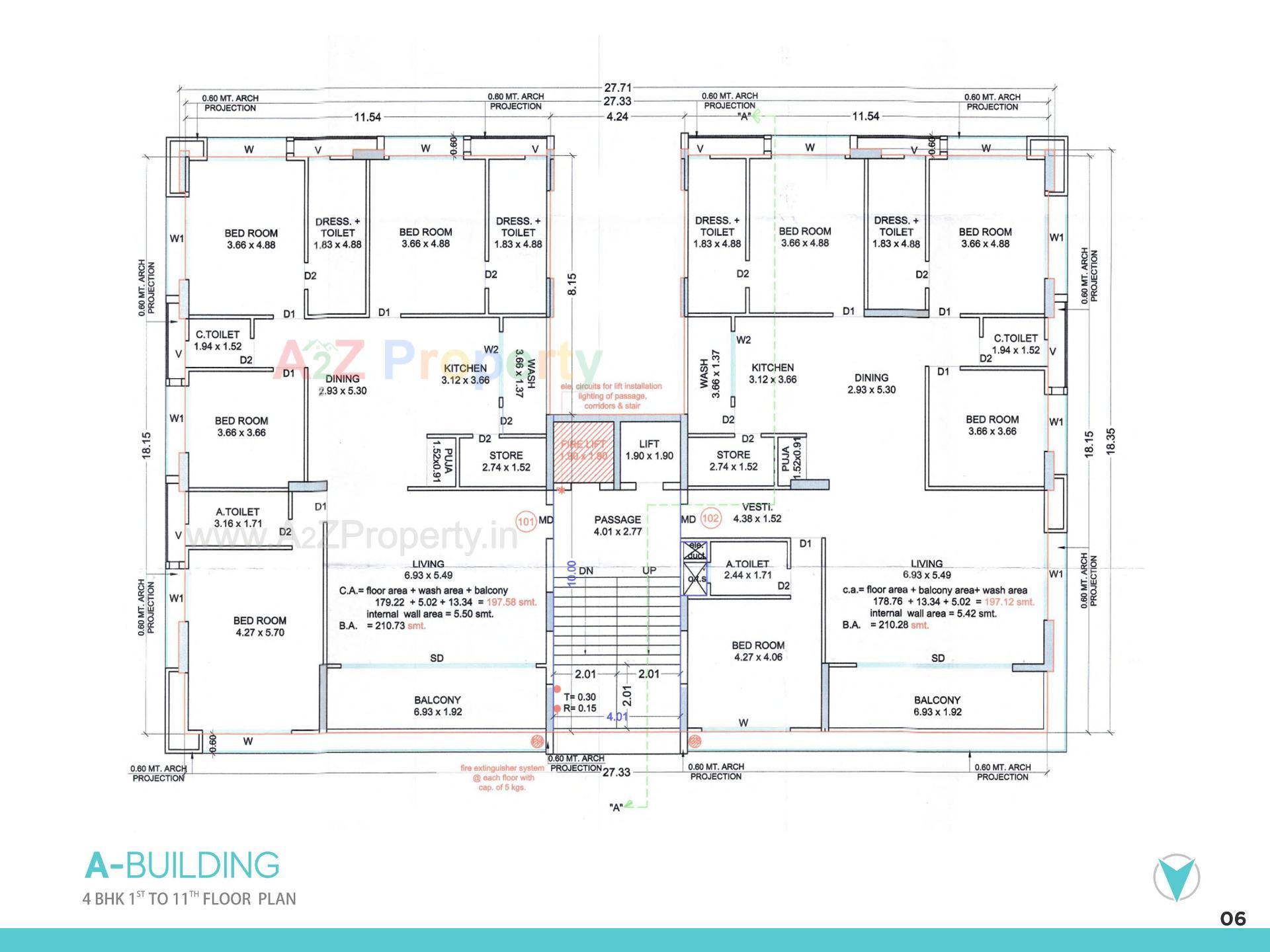 Layout of real estate project Green Serene located at Surat, Surat, Gujarat