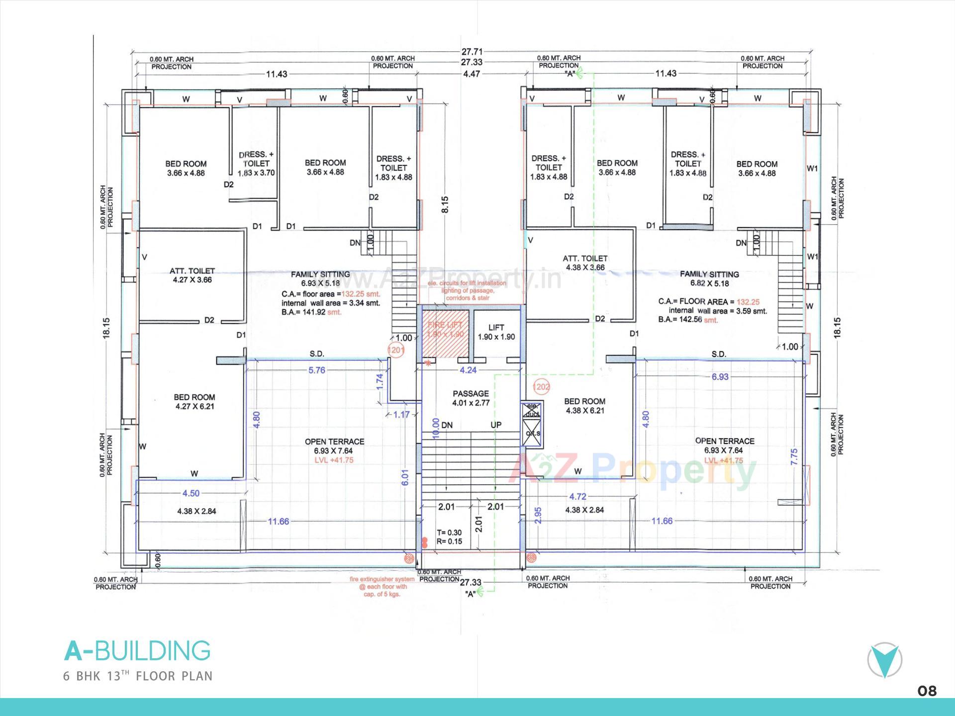Layout of real estate project Green Serene located at Surat, Surat, Gujarat