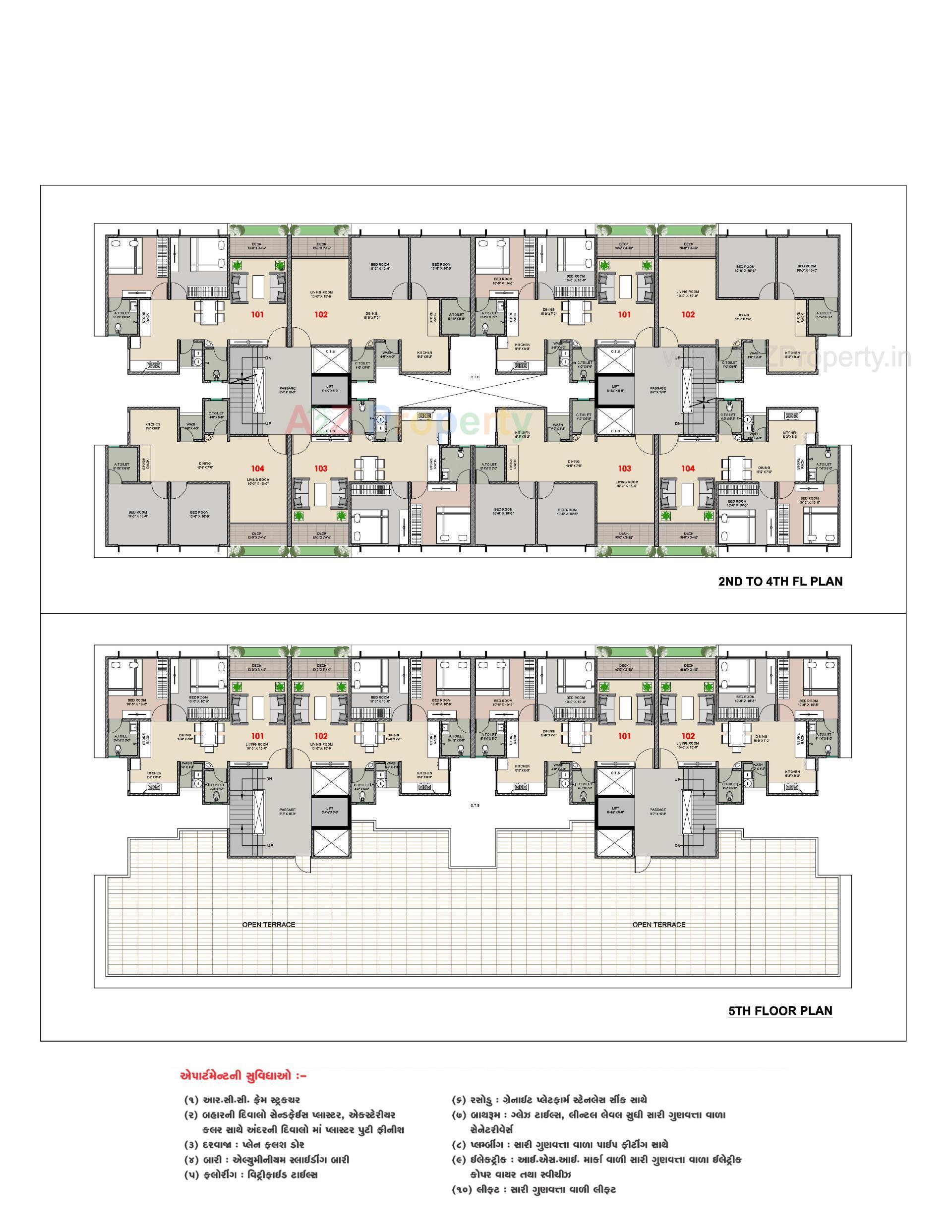 Layout of real estate project Green Valley (mangalam Park) A located at Dindoli, Surat, Gujarat