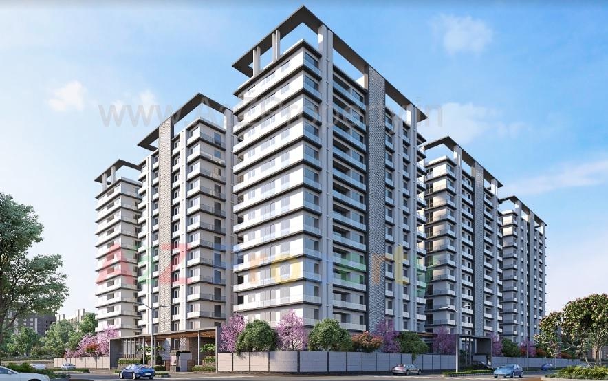 3D Elevation of real estate project Green Valley located at Bharthna-vesu, Surat, Gujarat