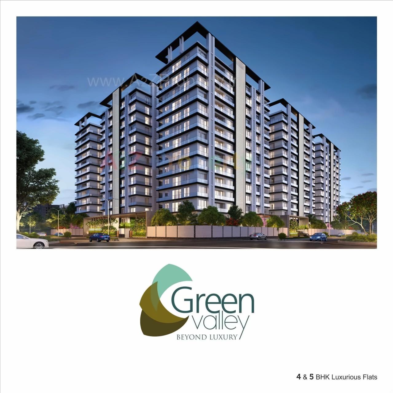 3D Elevation of real estate project Green Valley located at Bharthna-vesu, Surat, Gujarat