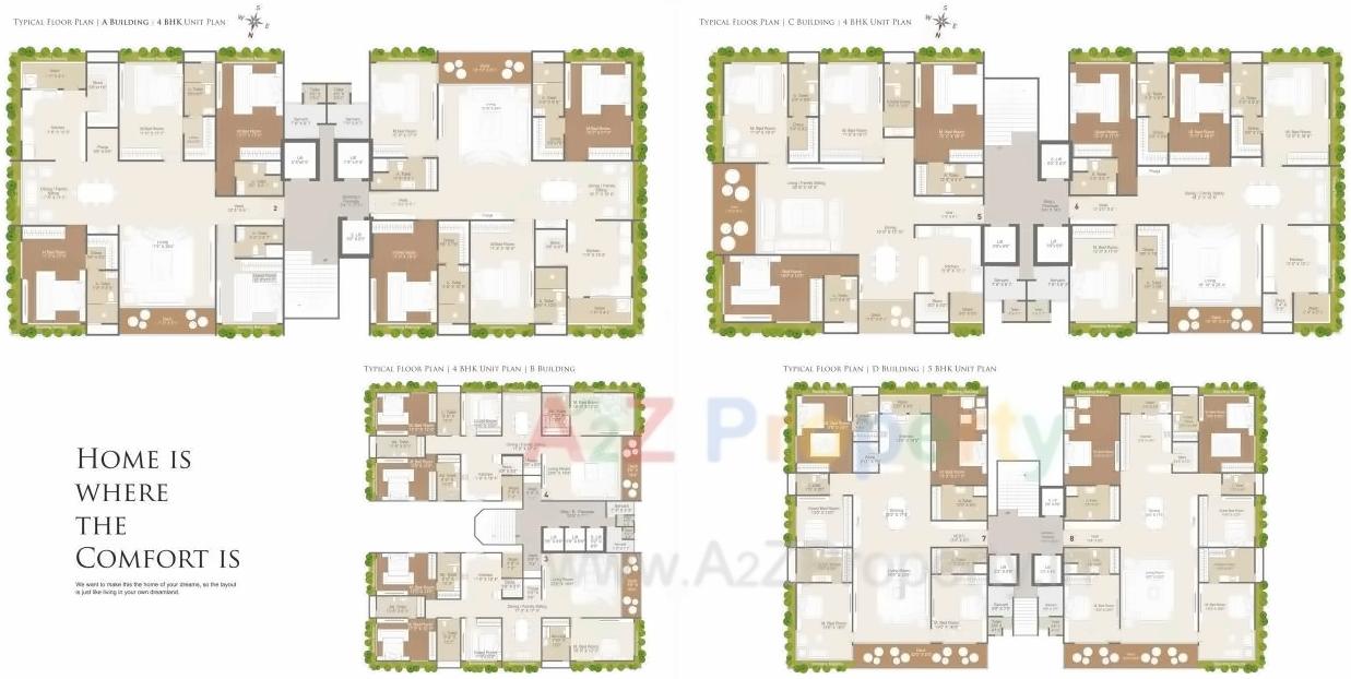 Layout of real estate project Green Valley located at Bharthna-vesu, Surat, Gujarat