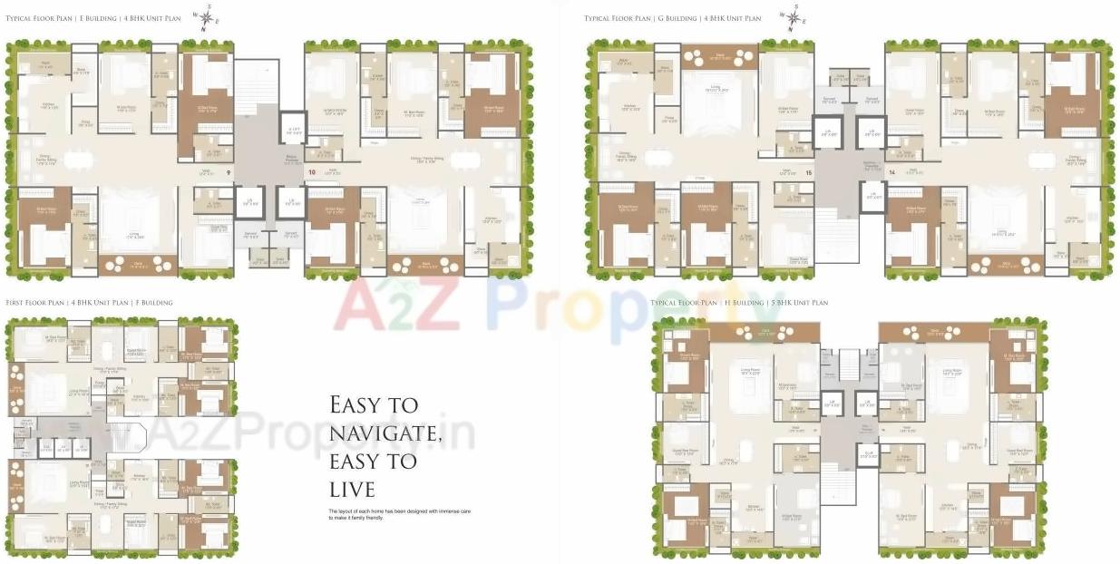 Layout of real estate project Green Valley located at Bharthna-vesu, Surat, Gujarat