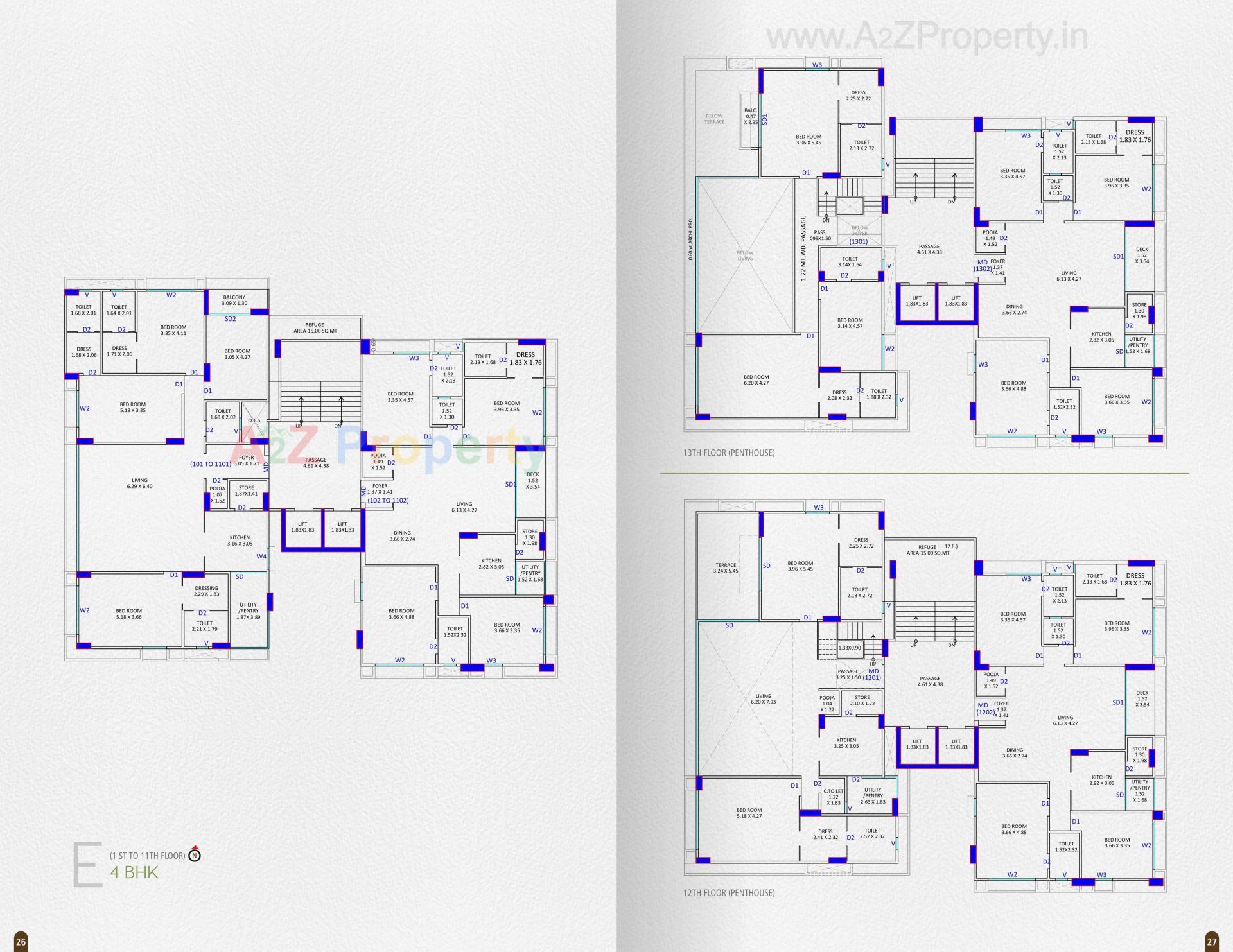 Layout of real estate project Greenopolis located at Vesu, Surat, Gujarat