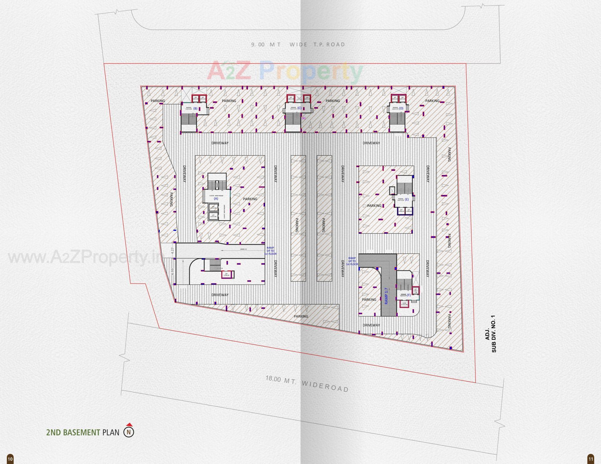 Layout of real estate project Greenopolis located at Vesu, Surat, Gujarat