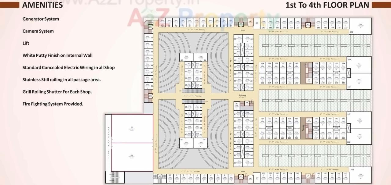Layout of real estate project Gruham Icon located at Kosad, Surat, Gujarat