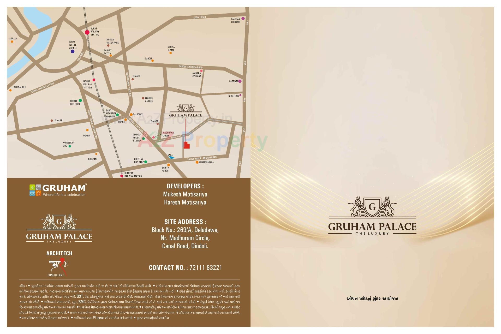  of real estate project Gruham Palace located at Deladva, Surat, Gujarat