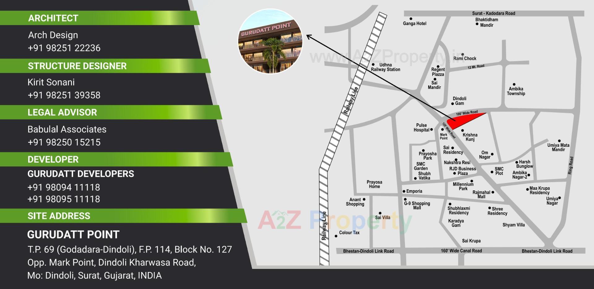  of real estate project Gurudatt Point located at Dindoli--godadra, Surat, Gujarat