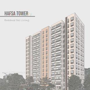 Elevation of real estate project Hafsa Tower located at Rander, Surat, Gujarat