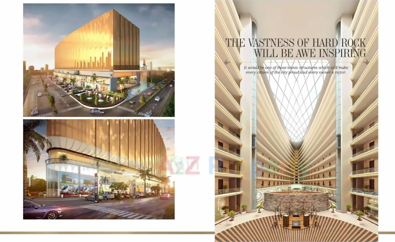 3D Elevation of real estate project Hard Rock located at Vesu, Surat, Gujarat