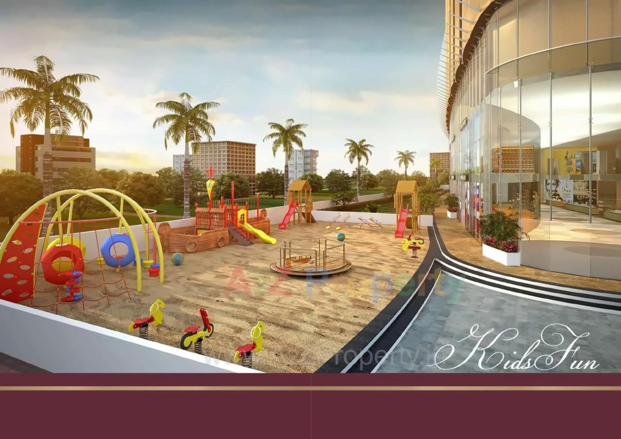 3D Elevation of real estate project Hard Rock located at Vesu, Surat, Gujarat