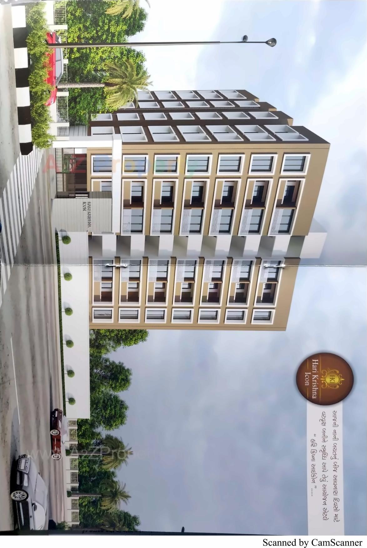 3D Elevation of real estate project Hari Krishna Icon located at Dindoli, Surat, Gujarat