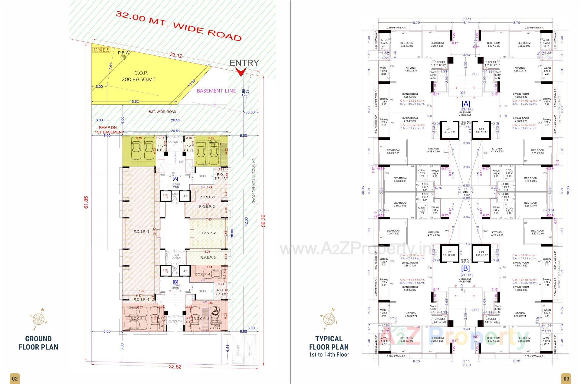 Layout of real estate project Hari Krushna Sakar located at Sarthana, Surat, Gujarat