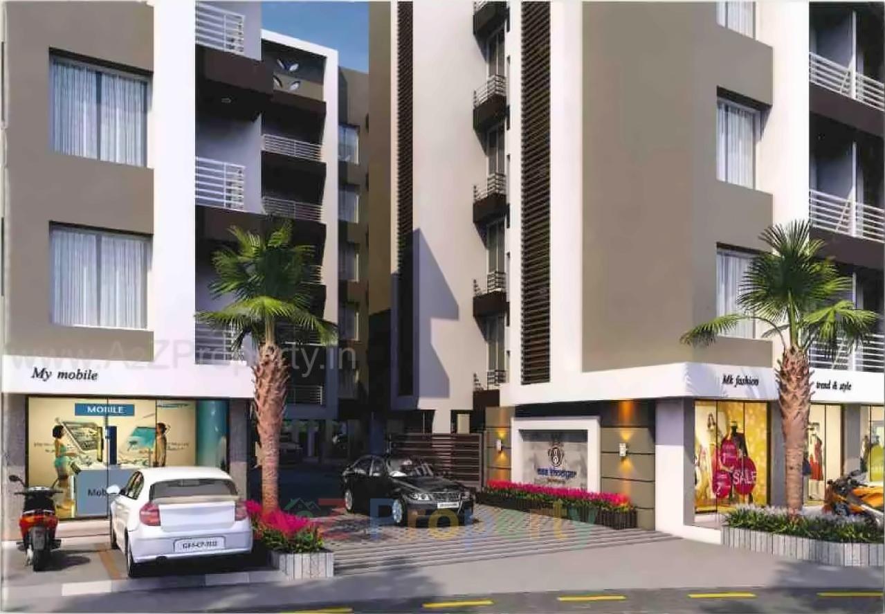 3D Elevation of real estate project Haridarshan located at Deladva, Surat, Gujarat