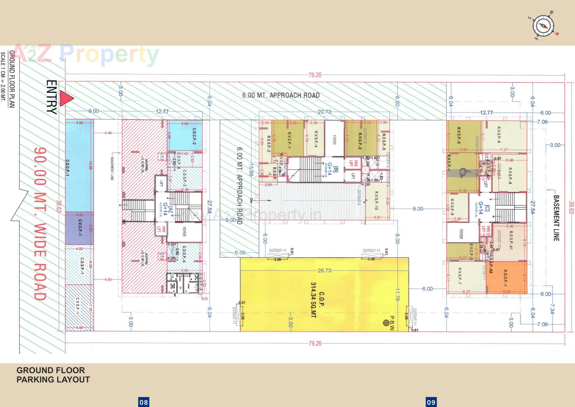 Layout of real estate project Harikrushna Sky located at Mota Varachha, , Surat, Gujarat