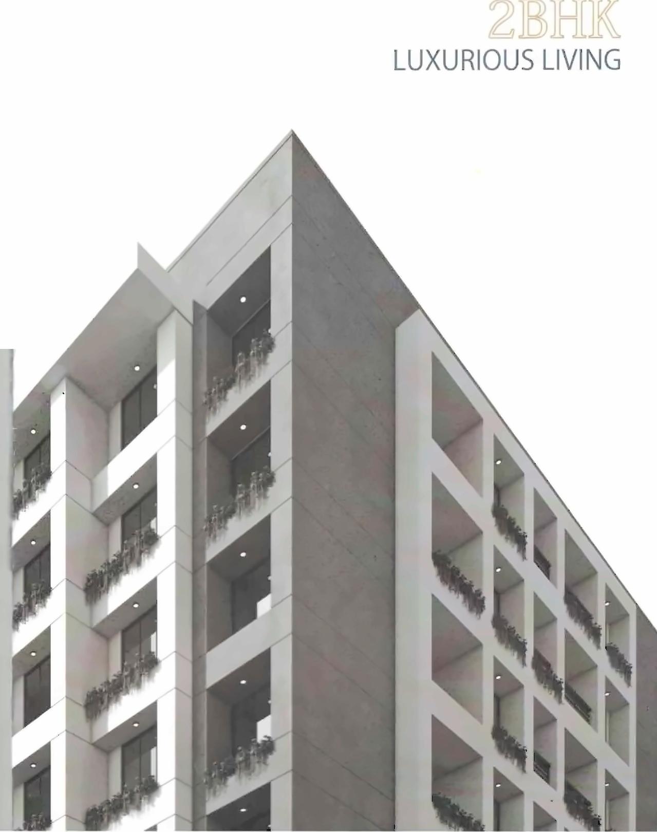 3D Elevation of real estate project Harikrushna Township located at Varachha, Surat, Gujarat