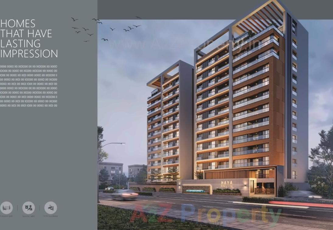 3D Elevation of real estate project Hayaa Fine Living located at Rander, Surat, Gujarat