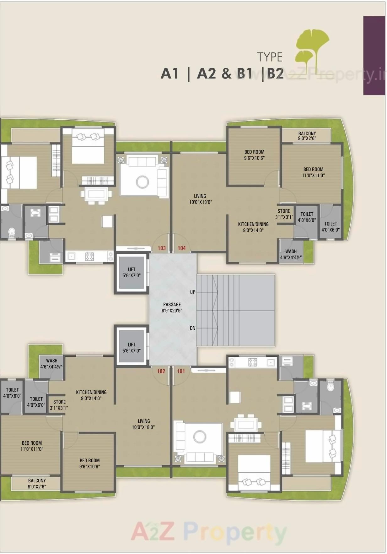 Layout of real estate project Heaven Enclave located at Variav, Surat, Gujarat