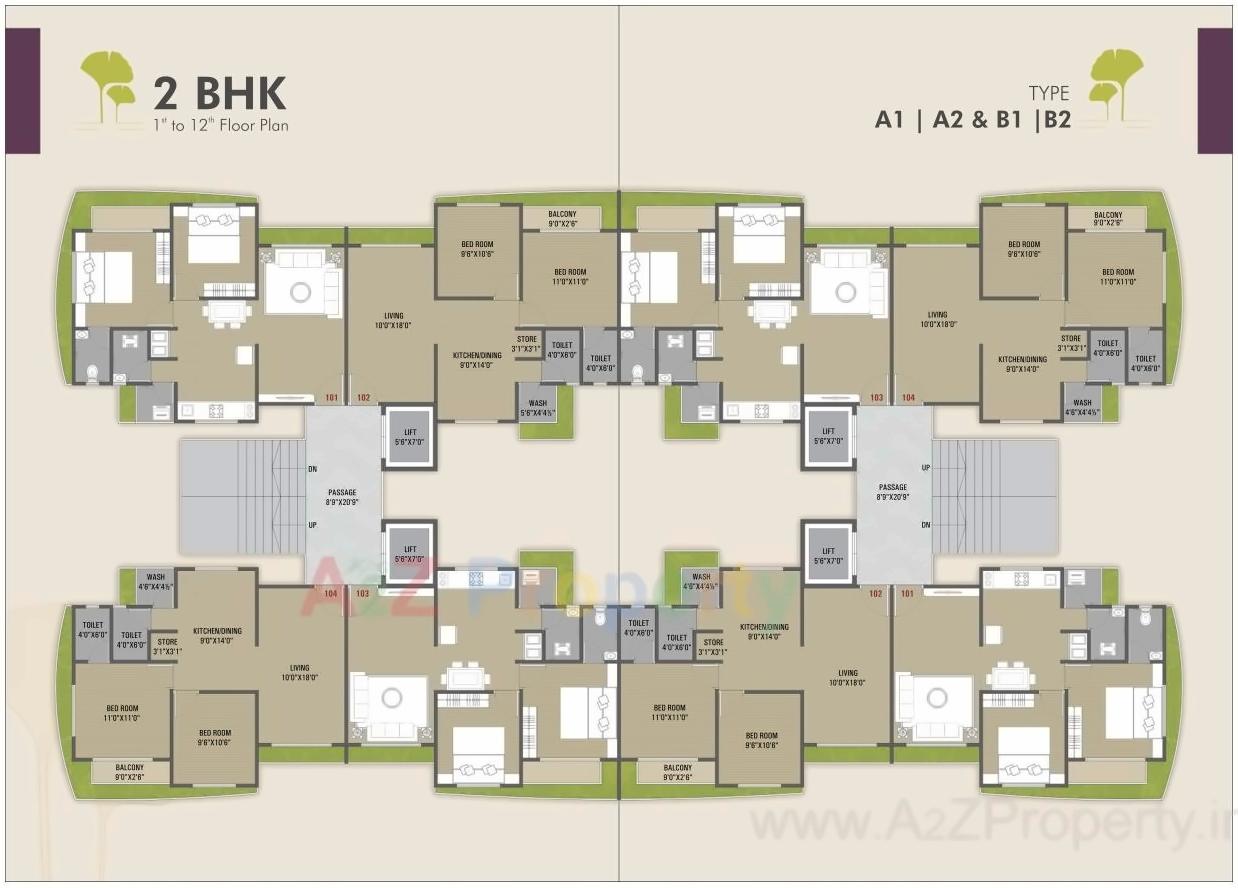 Layout of real estate project Heaven Enclave located at Variav, Surat, Gujarat