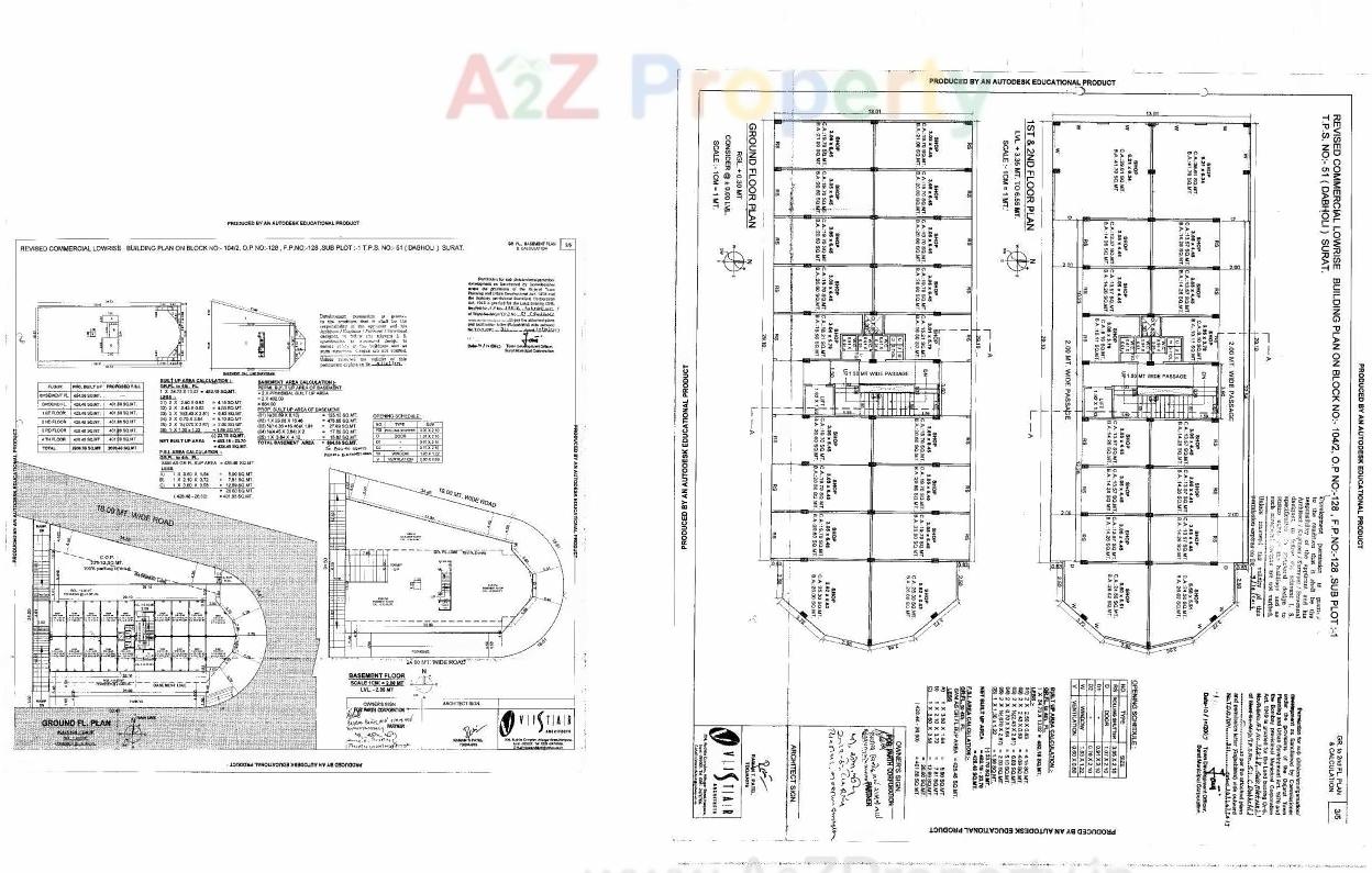 Layout of real estate project Heny Arcade located at Dabholi, Surat, Gujarat