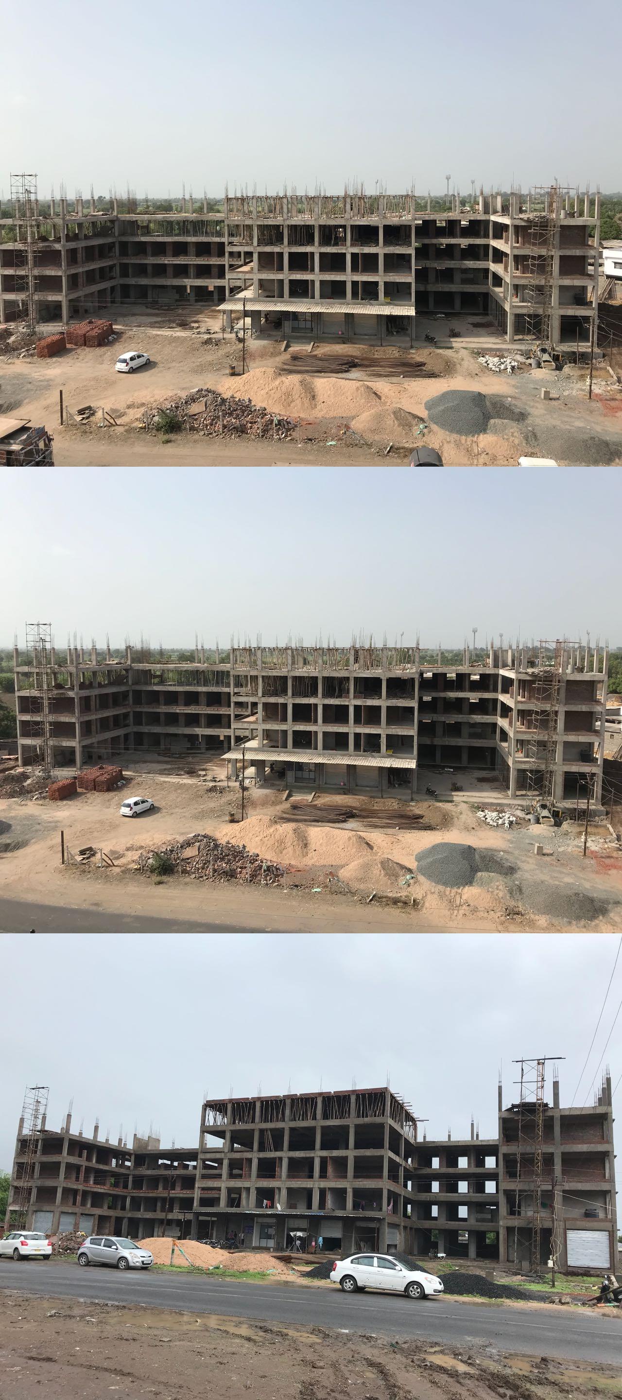 58406_const of real estate project Hilton Business Center located at Variav, Surat, Gujarat