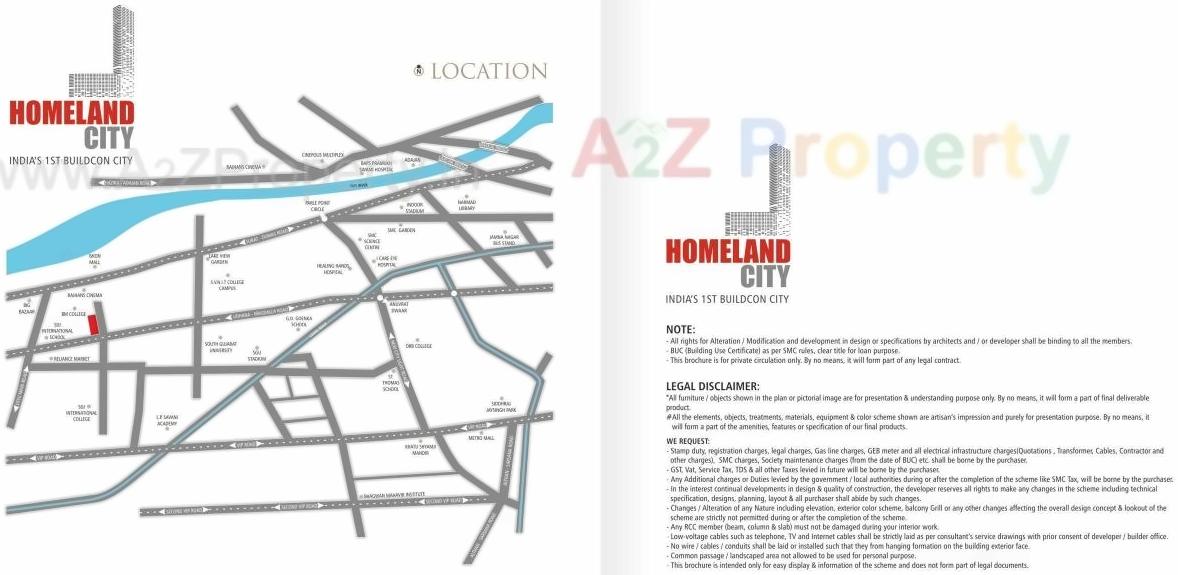  of real estate project Home Land City located at Vesu, Surat, Gujarat
