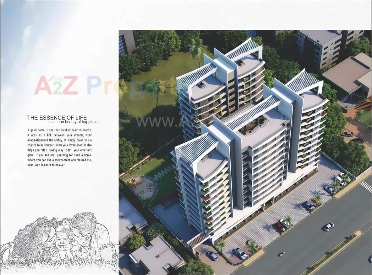 3D Elevation of real estate project Icon Heights located at Puna, Surat, Gujarat