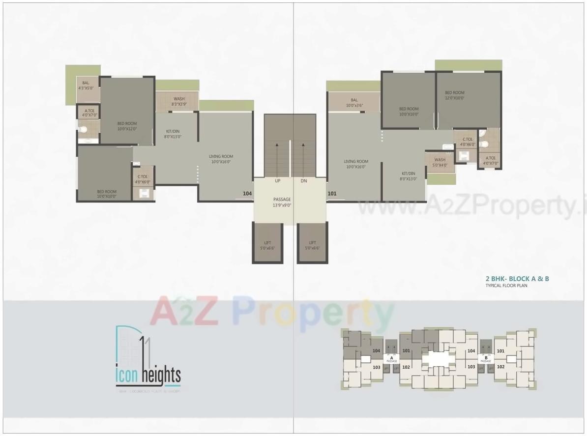 Layout of real estate project Icon Heights located at Puna, Surat, Gujarat