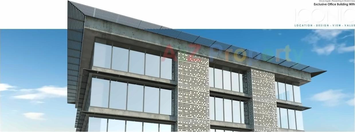 3D Elevation of real estate project Icon Rio located at Rundh, Surat, Gujarat