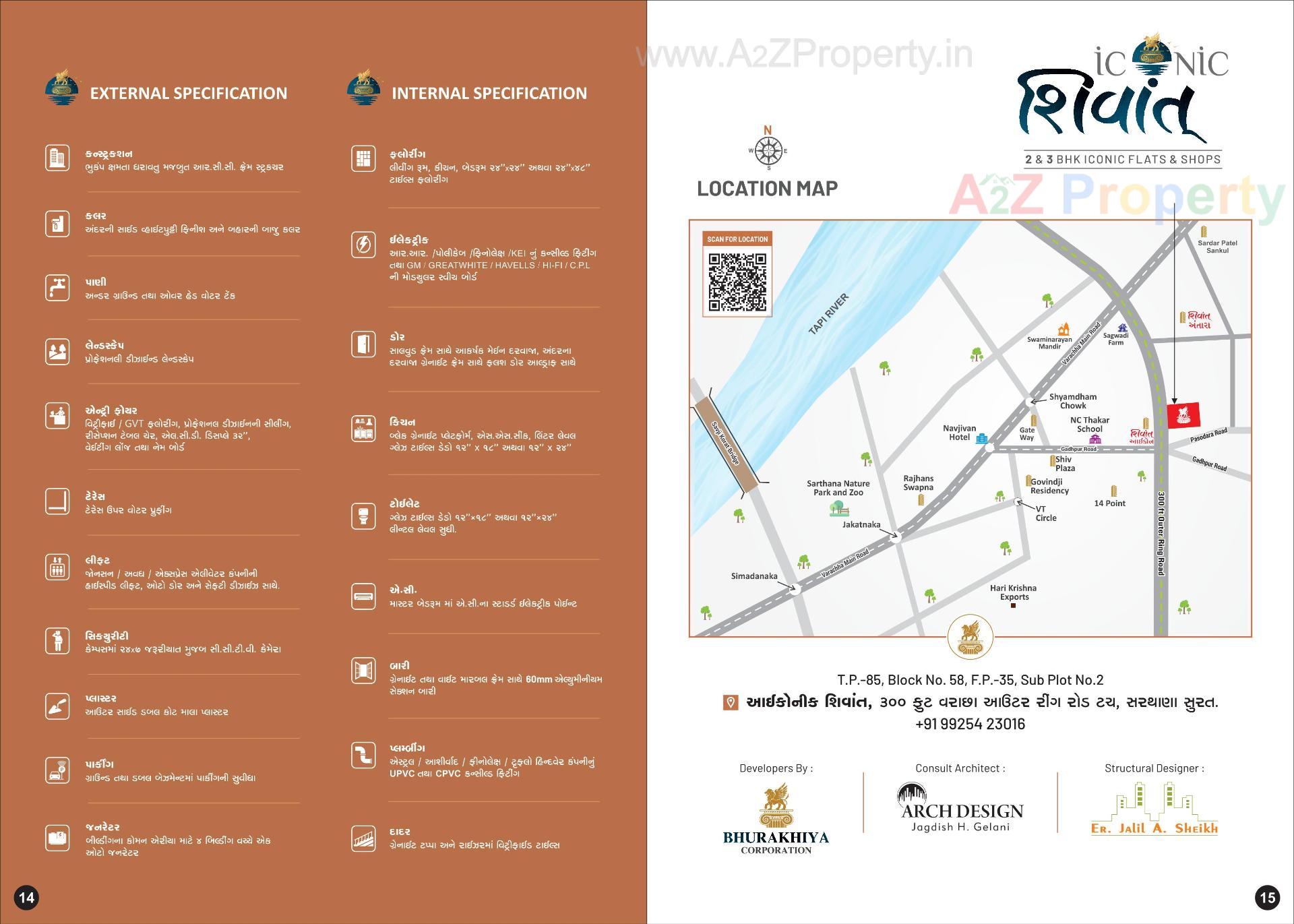  of real estate project Iconic Shivant located at Sarthana, Surat, Gujarat