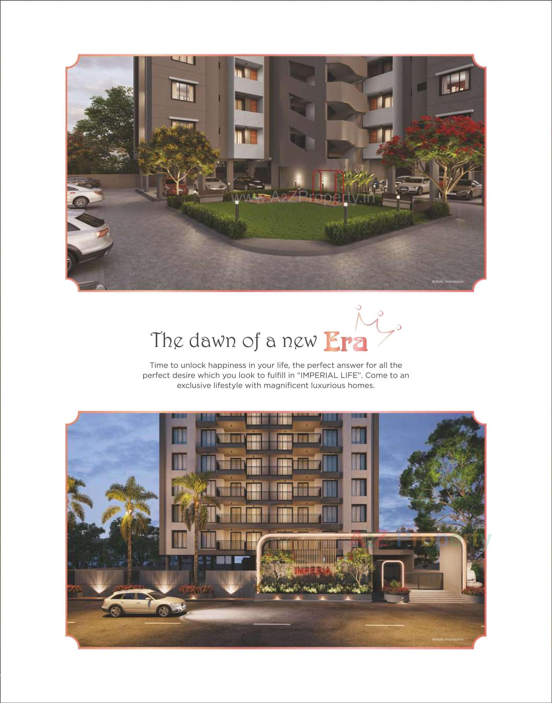 3D Elevation of real estate project Imperia located at Singanpore, Surat, Gujarat